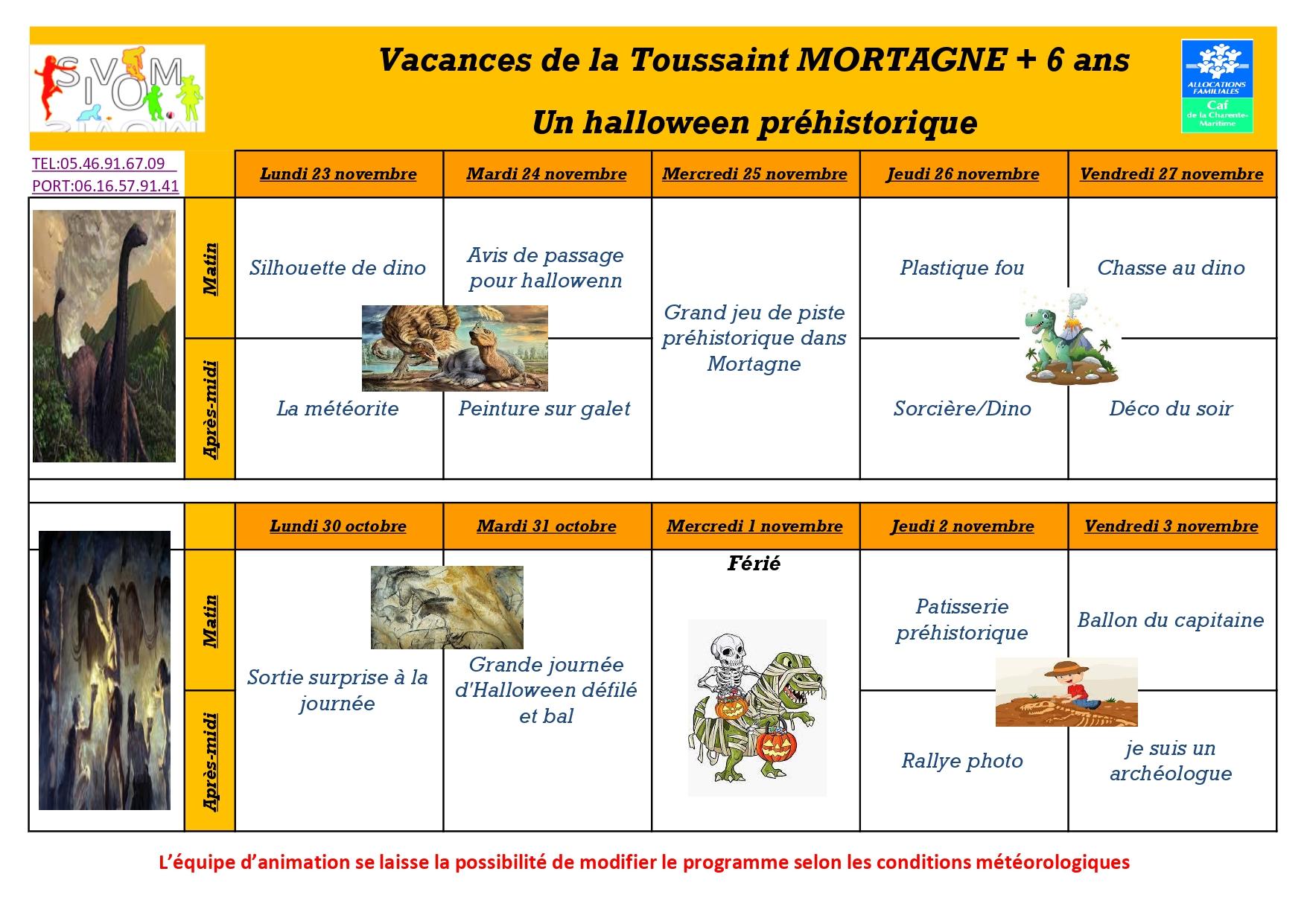 Programme mortagne vacances toussaint 6 ans 1